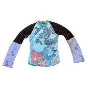 Mesh Dragon Custo Barcelona Top (S)