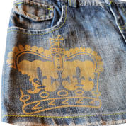 Y2K Royal Punk Mini Skirt (M)