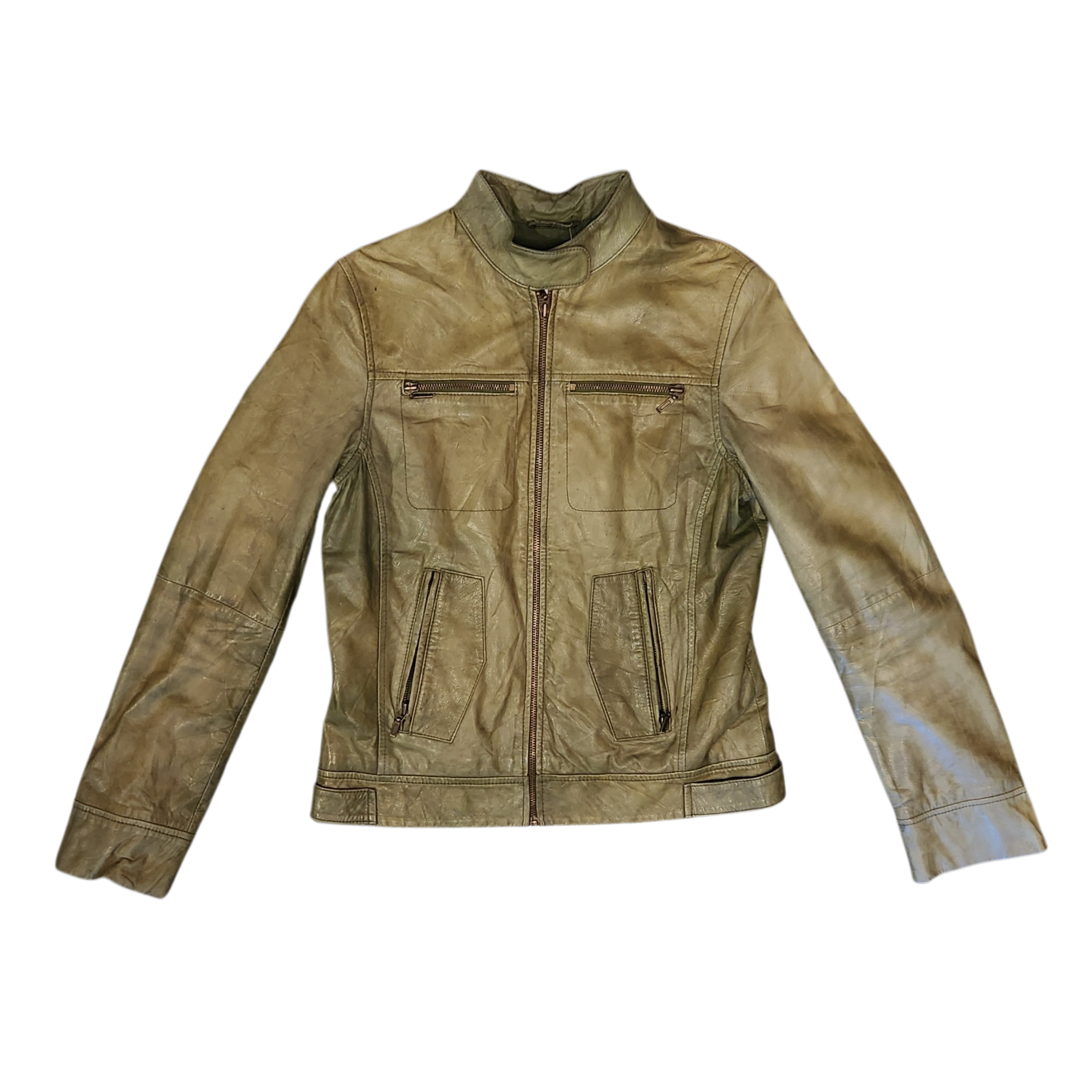 Moss Green Moto Jacket (M)