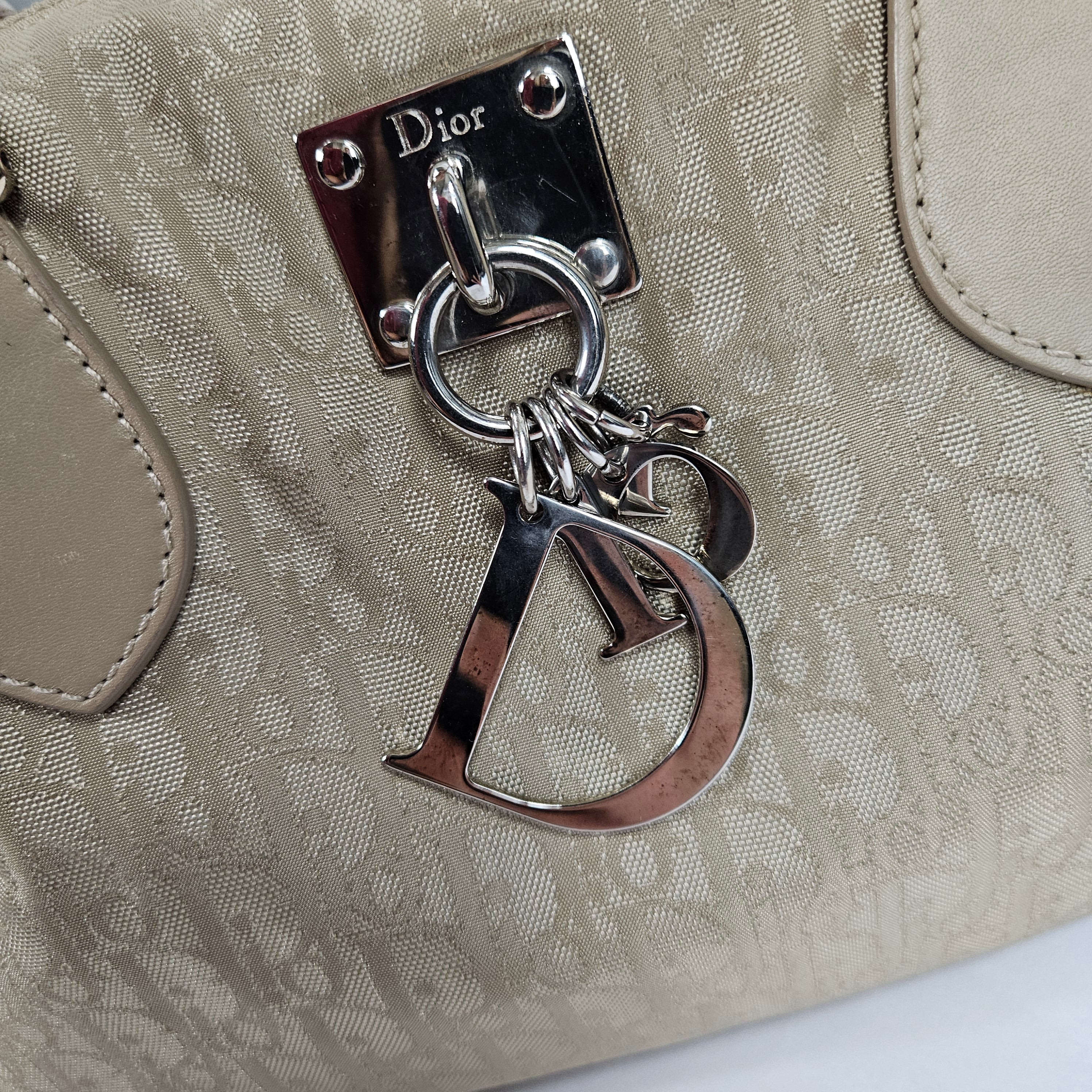 Vintage Dior Trotter Shoulder Bag