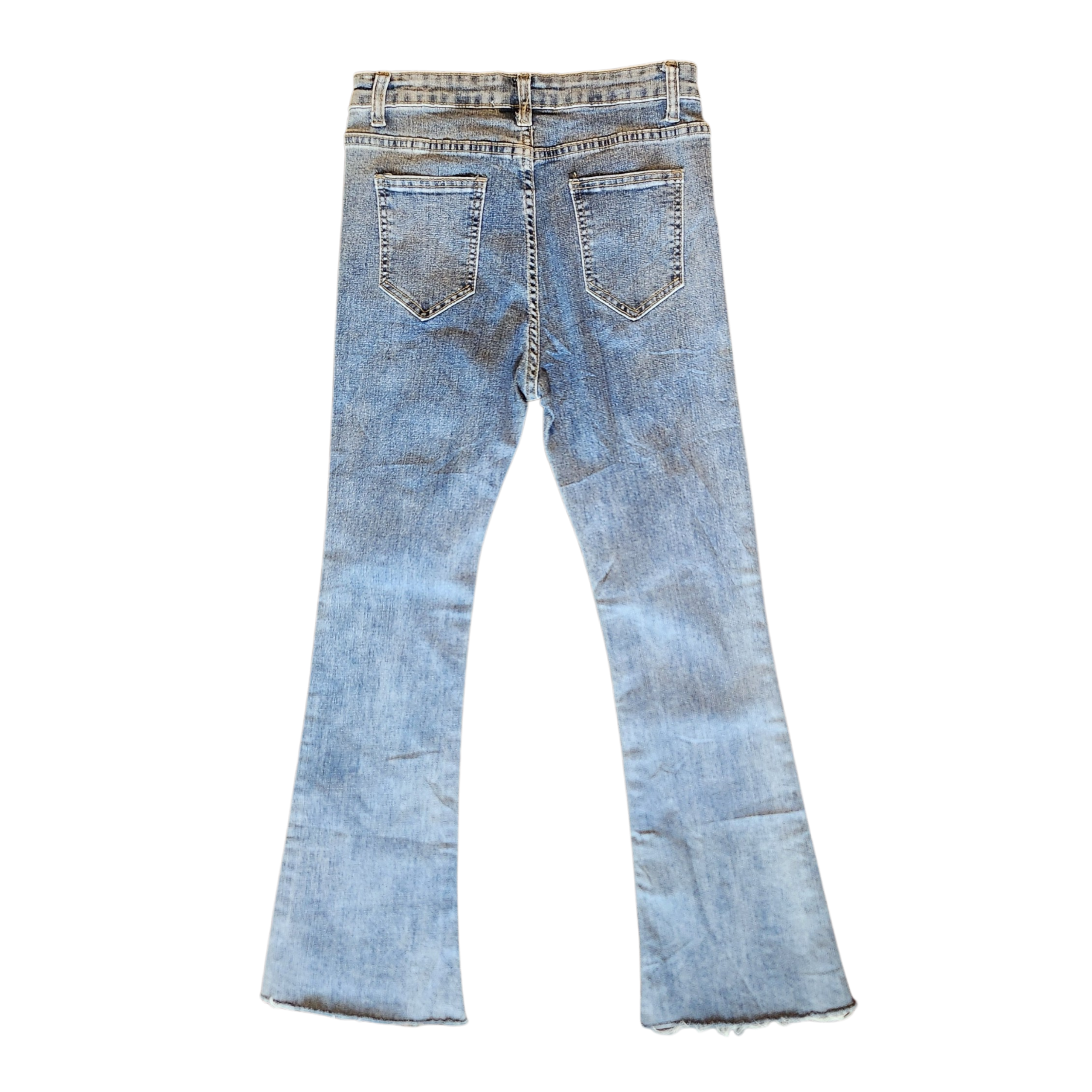 Floral Sequin Flare Jeans (M/L)