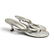 Vintage Manolo Blahnik Kitten Heels Jeweled - (6)