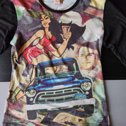 Vintage Car Graphic Top (S)
