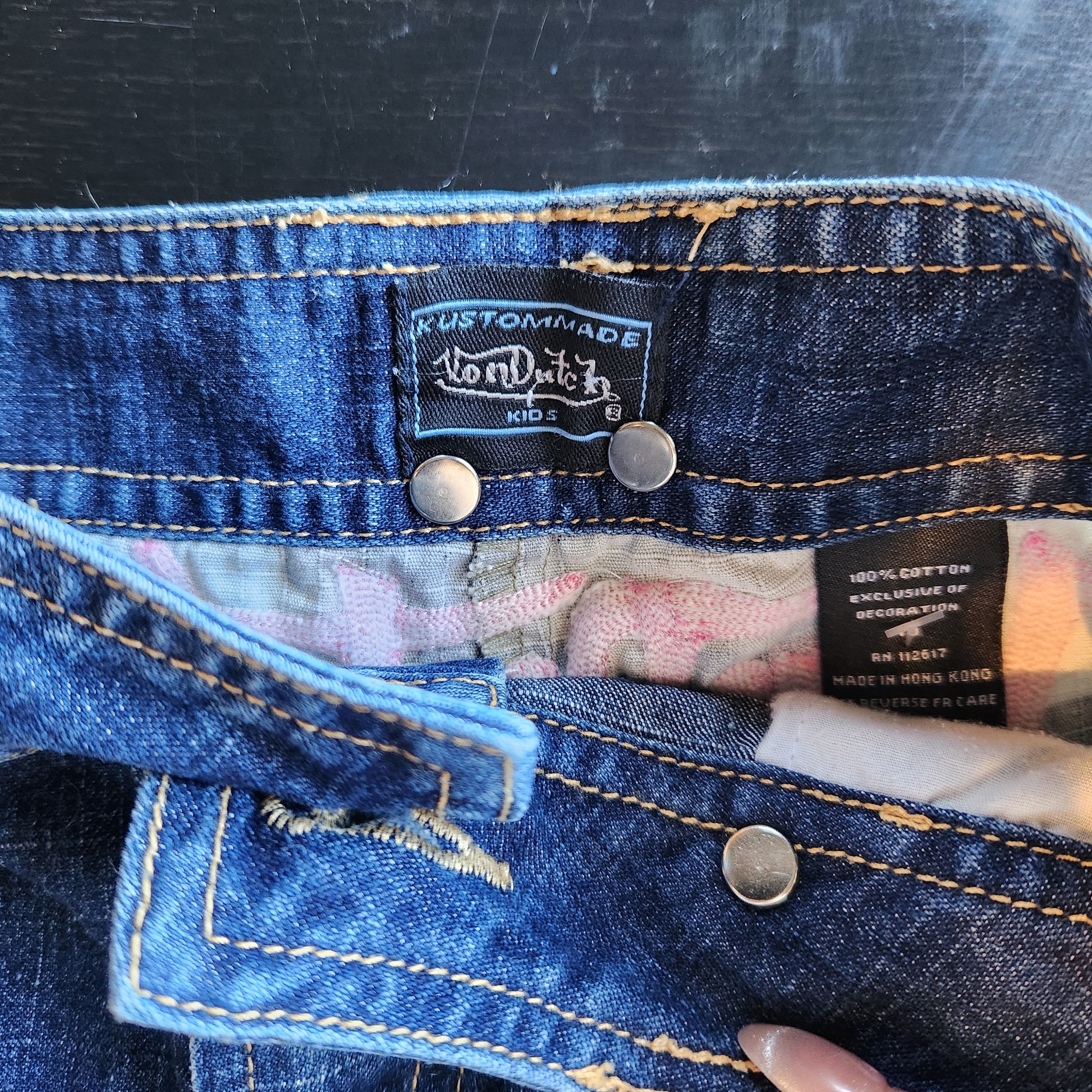 Von Dutch Denim Camo Skirt (XS/S)