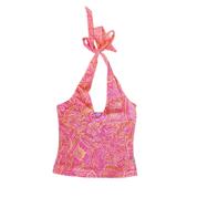 Paisley Disco Halter Top (M)