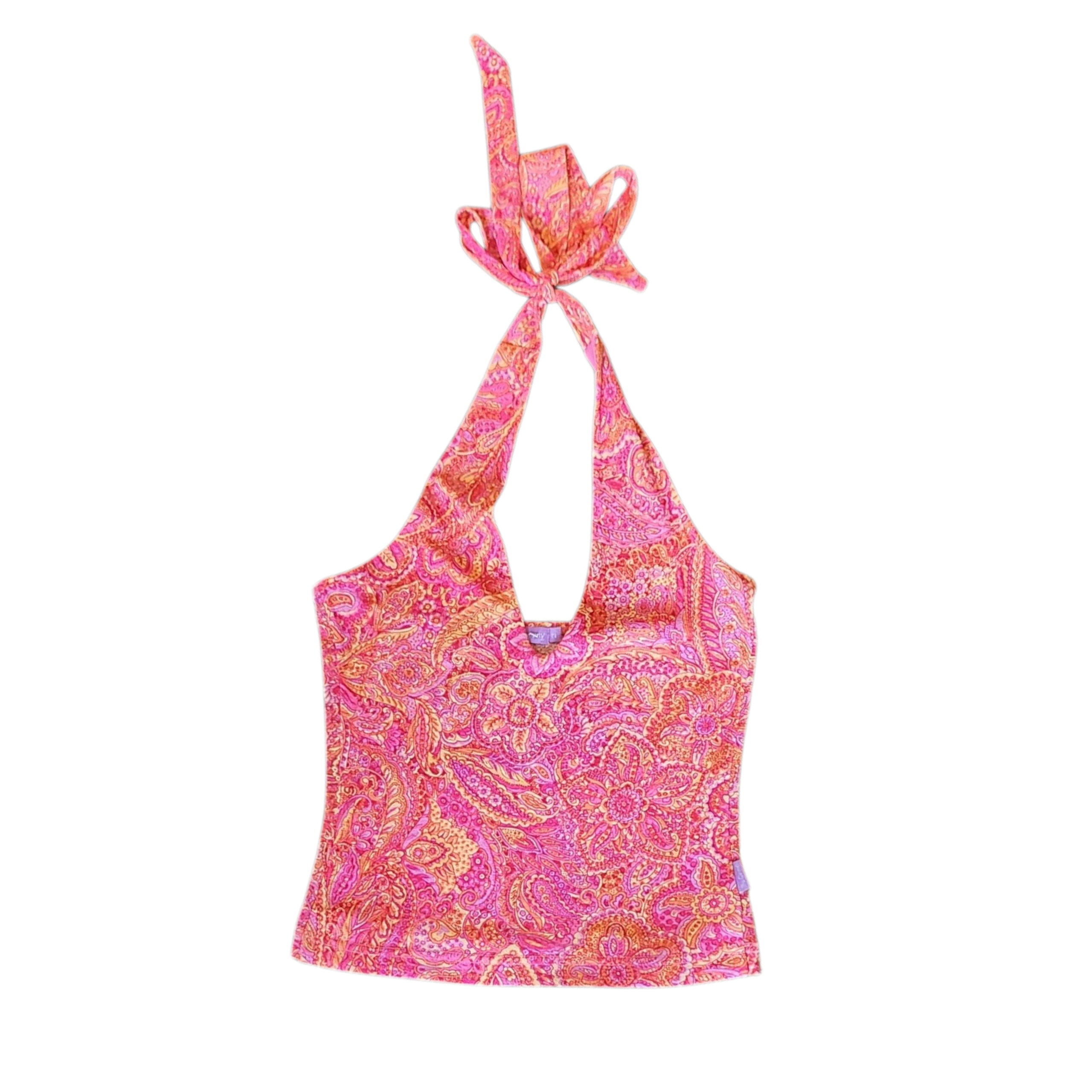 Paisley Disco Halter Top (M)