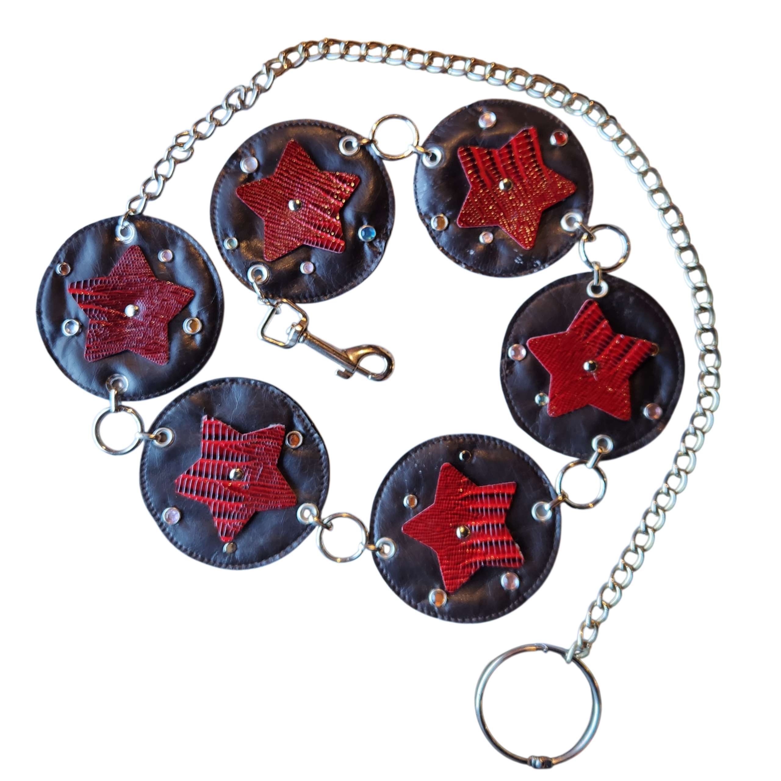 Star-Studded Custom Chain Belt
