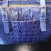 Midnight Blue Alligator Bag by Brahmin
