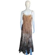 Cheetah and Gold Maxi Dress (XL)