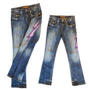 Lighting Strike Sequin Jeans (S)