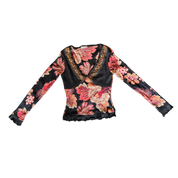 Mesh Knit Floral Top (XS/S)