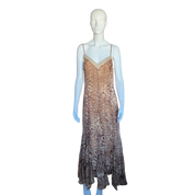 Cheetah and Gold Maxi Dress (XL)