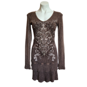 Vocal Bedazzled Mini Dress (S)