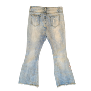 Y2k Embellished Light Wash Jeans (M)