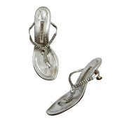 Vintage Manolo Blahnik Kitten Heels Jeweled - (6)