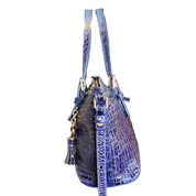 Midnight Blue Alligator Bag by Brahmin