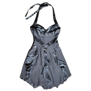 Bebe Black Halter Mini Dress (S)