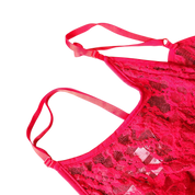 90s Red Lace Slip Dress (XXL)