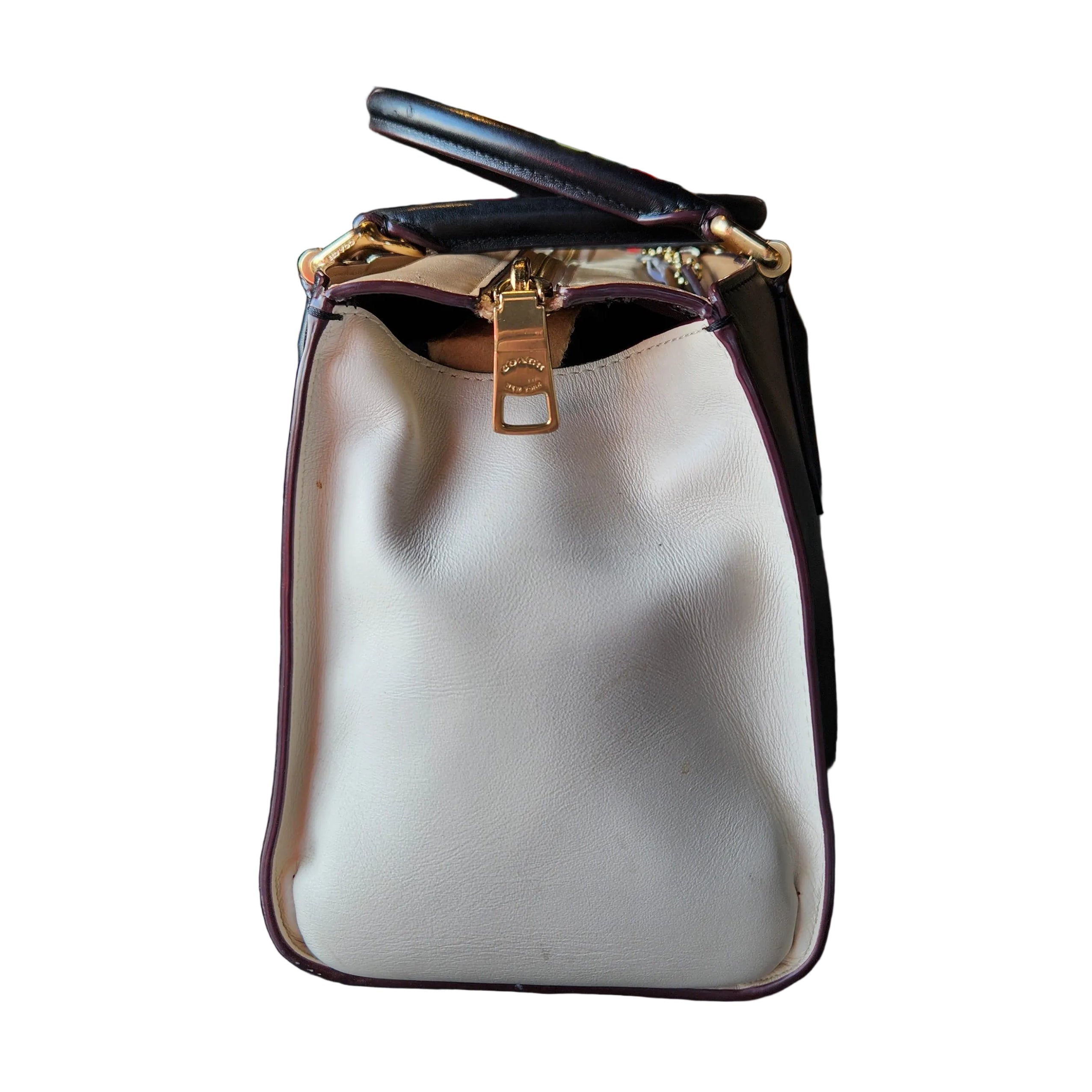 Coach Black & Creme Bag