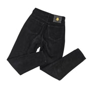 Vintage 90s Versace Jeans Couture Black Denim High Waisted Tapered Pants (s)