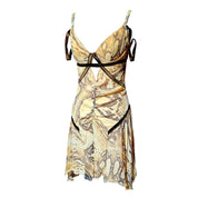 Vintage Cavalli Silk Snakeskin Print Dress (S)
