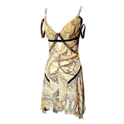 Vintage Cavalli Silk Snakeskin Print Dress (S)