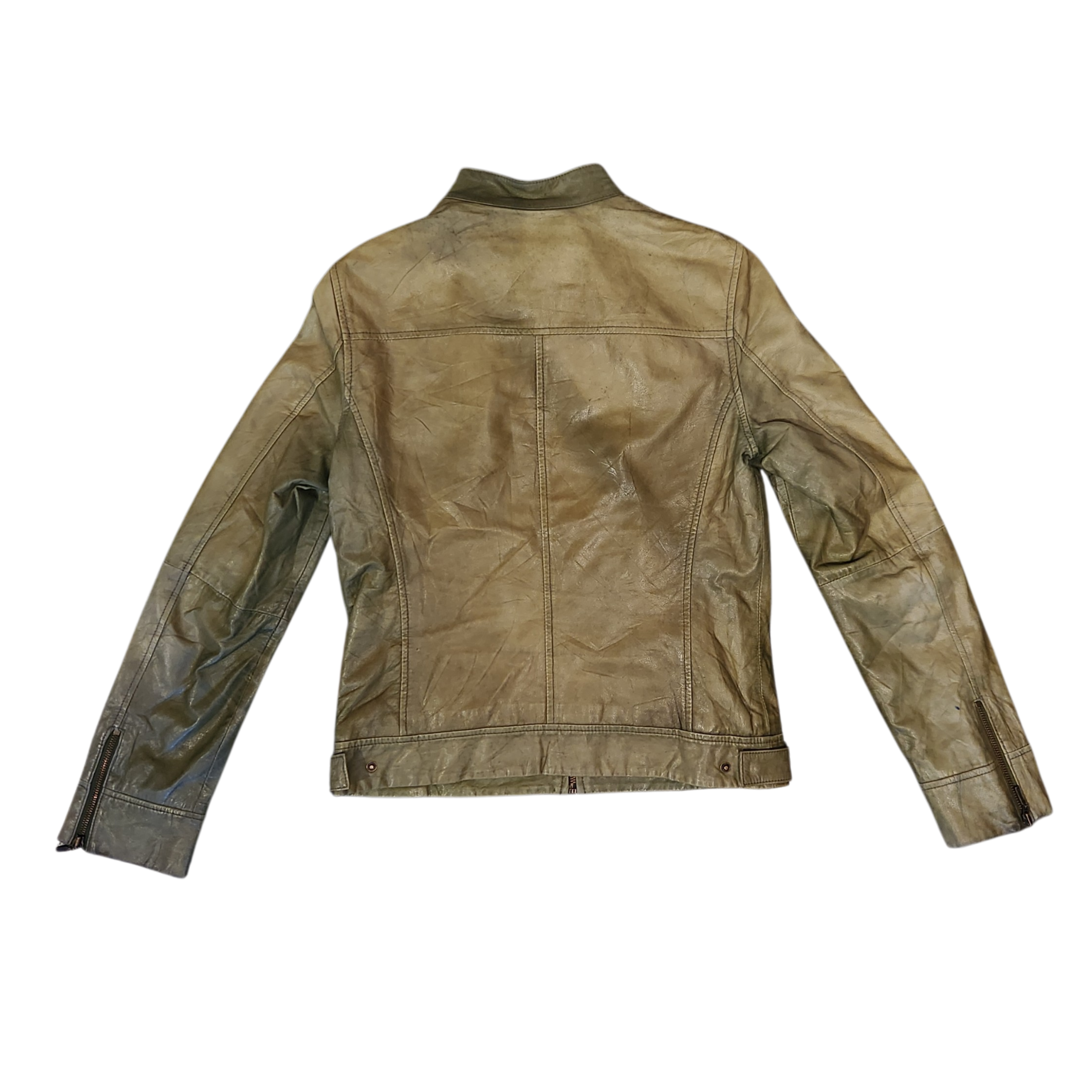 Moss Green Moto Jacket (M)
