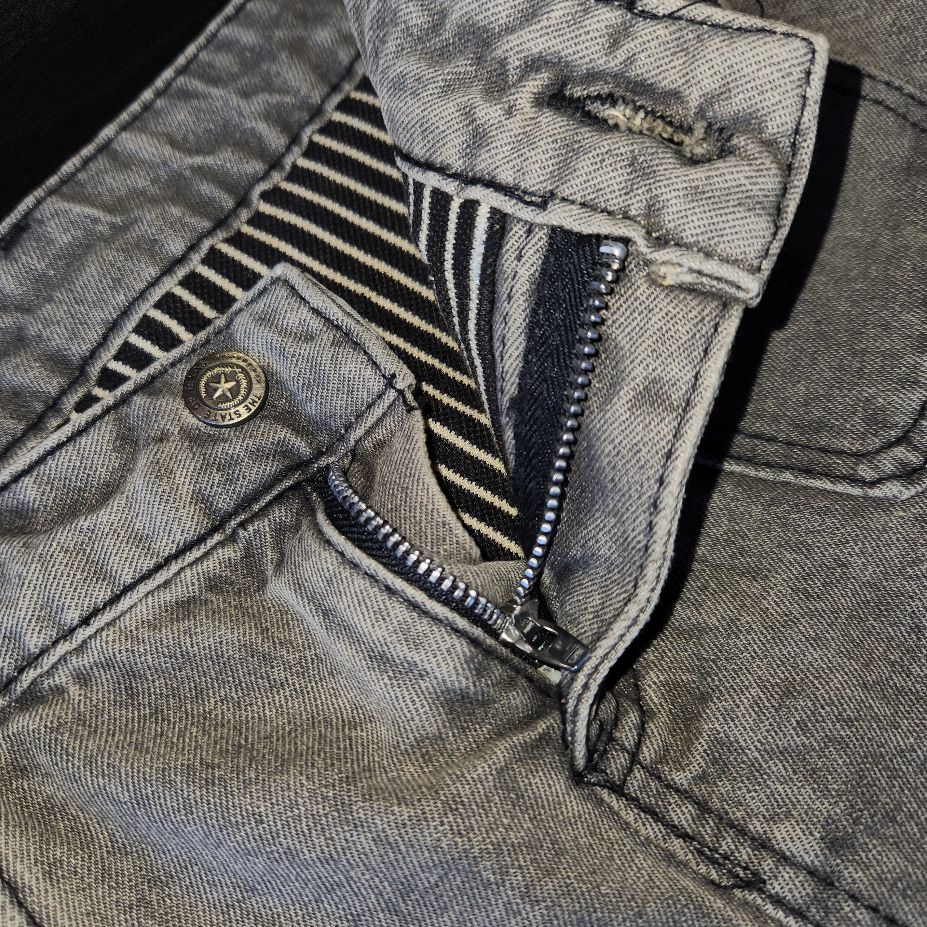 Stars & Stripes Mini Skirt by Classic Jeans (M)