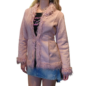 Blush Pink Penny Lane Coat (M)
