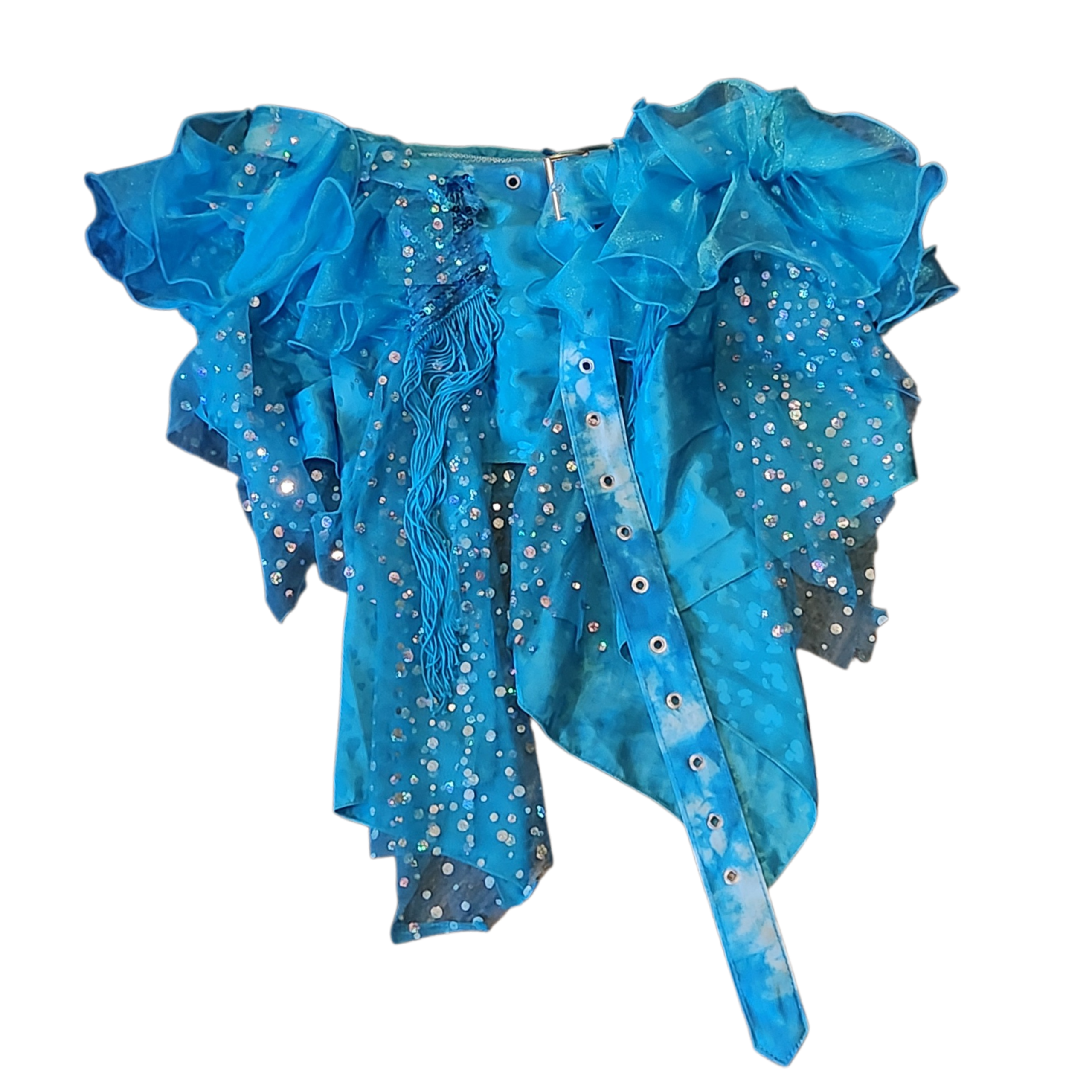 Custom Blue Flower Two-piece Set (xs/s)