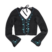 Vintage Y2K Betsey Johnson New York Cropped Cardigan (S)