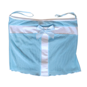 Baby Blue Mesh Strapless Top (S/M)