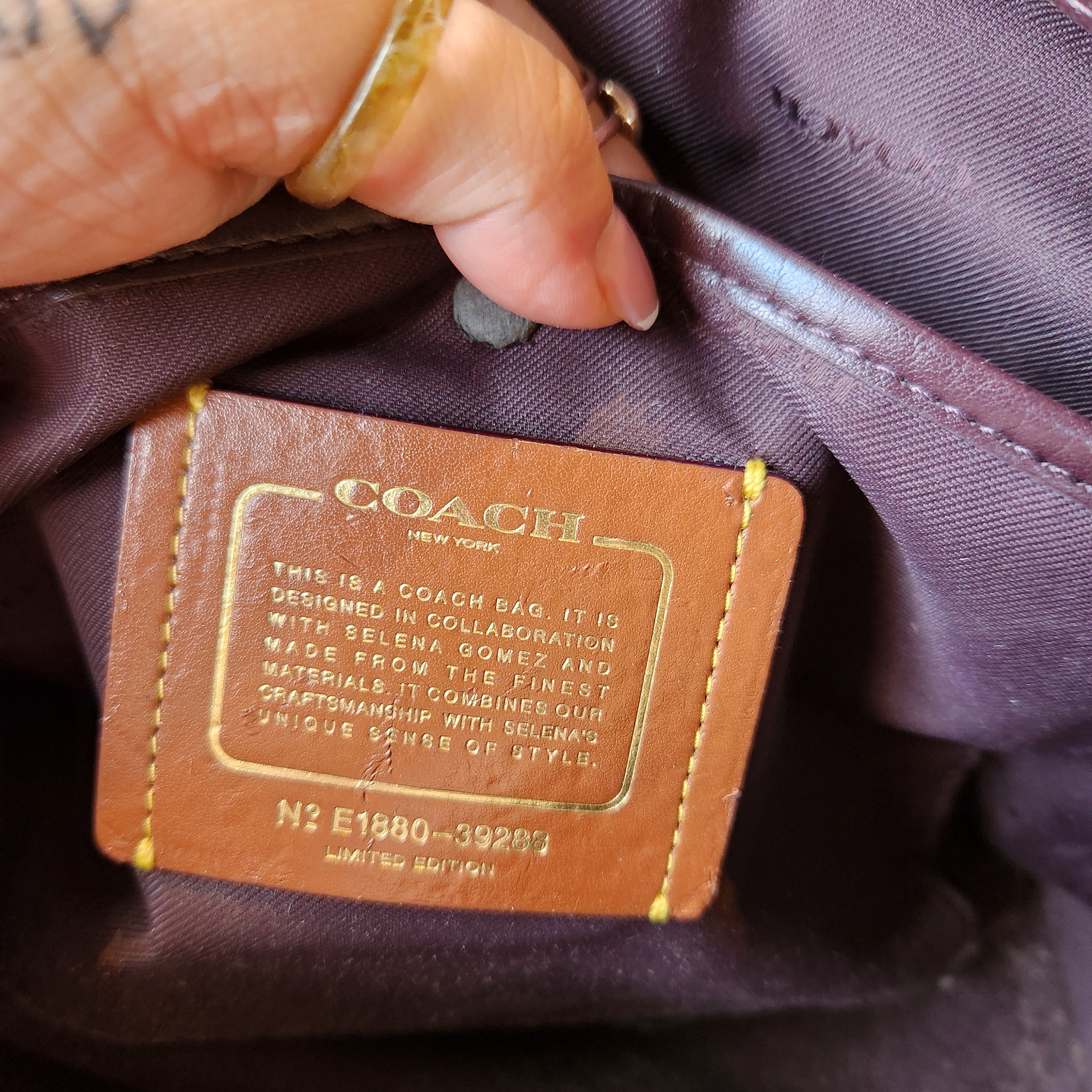 Coach Black & Creme Bag