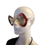 Nina Ricci 1970s oversized butterfly sunglasses