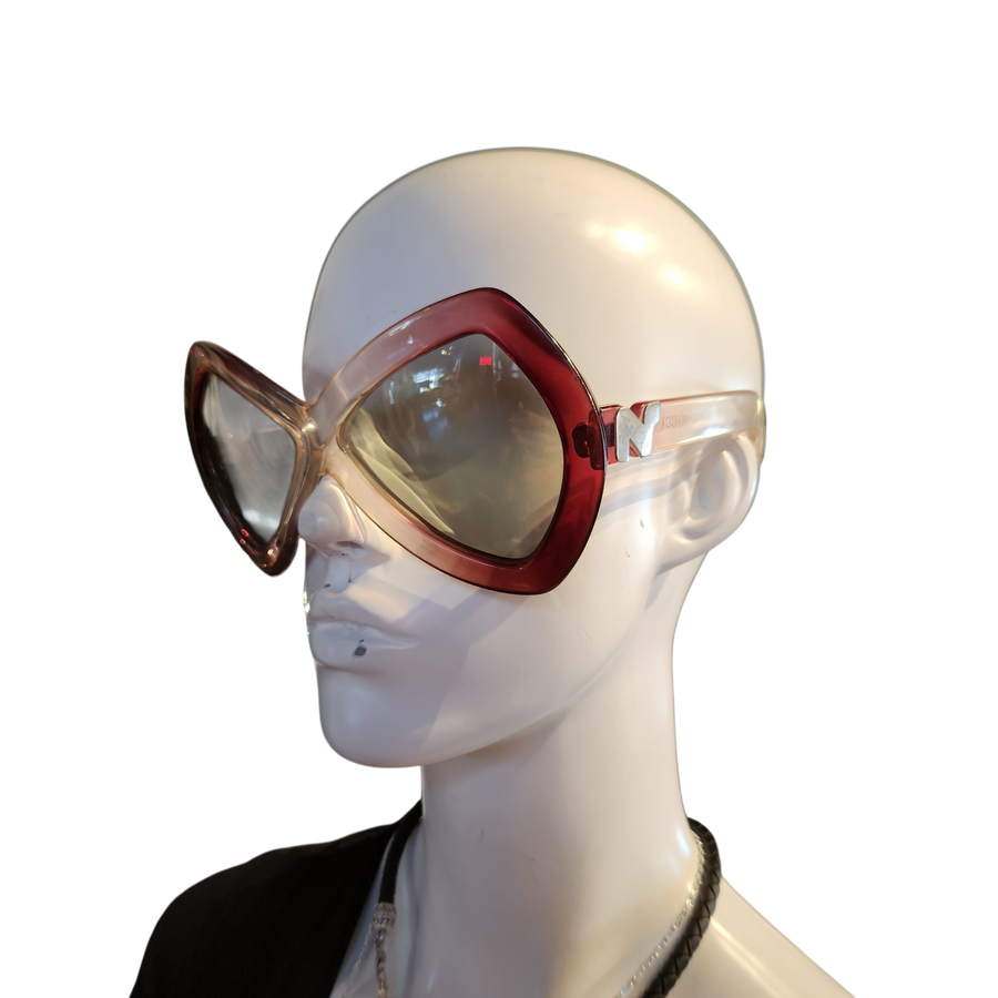 Nina Ricci 1970s oversized butterfly sunglasses