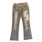 Y2k Lace Bedazzled Jeans (S)