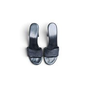 Vintage Gucci by Tom Ford Era Monogram Mule Heels (9.5)