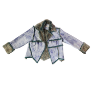 Gray/Blue Acid Wash Jacket (M)