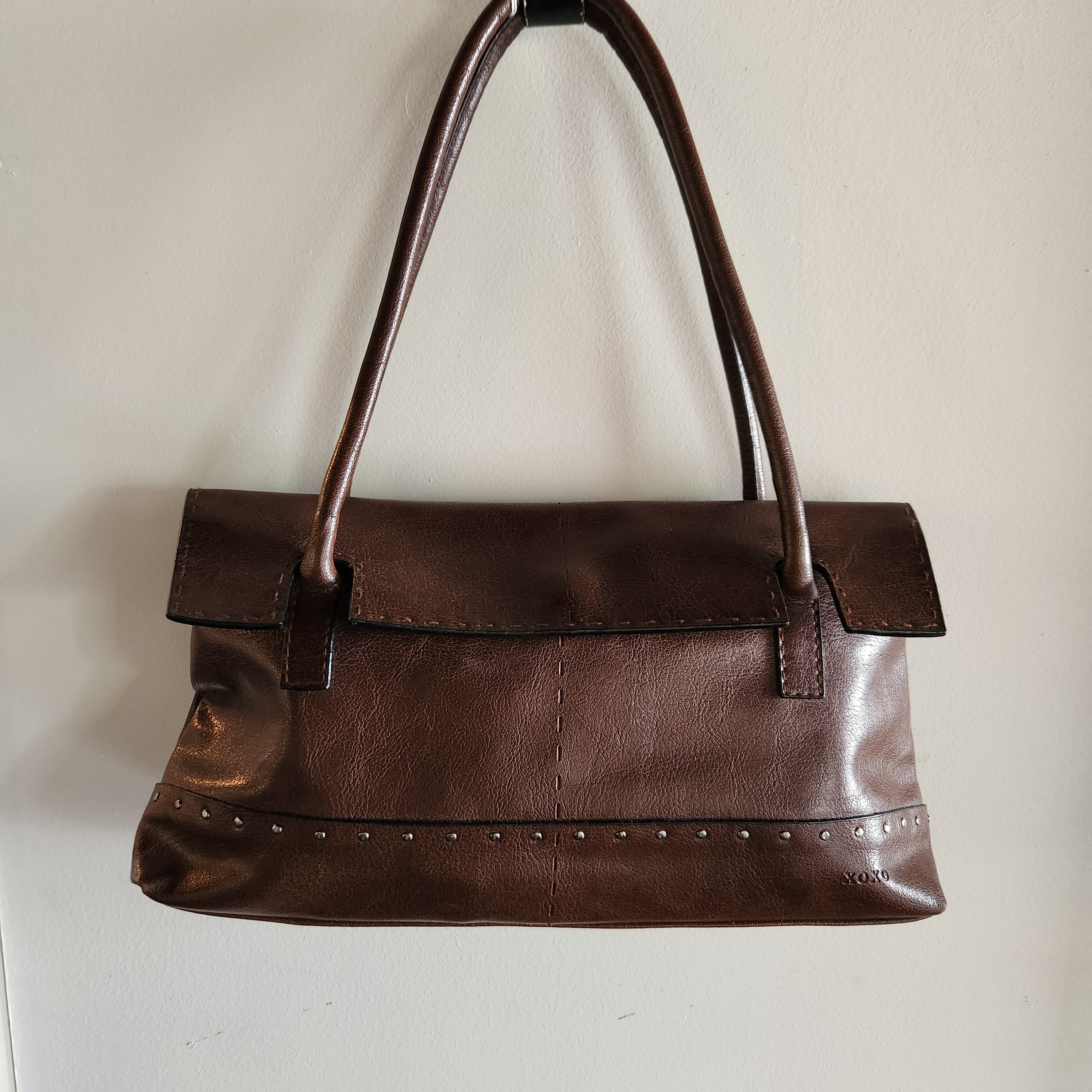 Xoxo brown leather purse