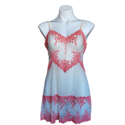 Off-White Embroidered Slip Dress (XL)