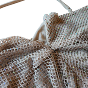 Y2K Bedazzled Fishnet Mini Dress (S)