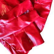 Glossy Red Zip-up Blazer (S)