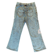 Acid Wash Embellished Jeans (M)