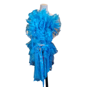Custom Blue Flower Two-piece Set (xs/s)