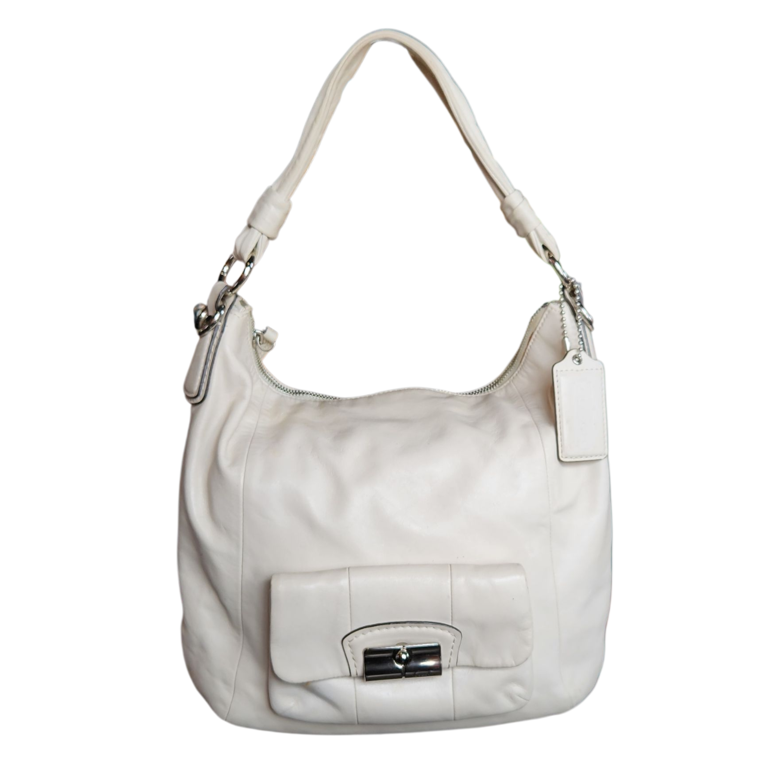 Creamy Leather Shopper by Coach