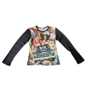 Vintage Car Graphic Top (S)