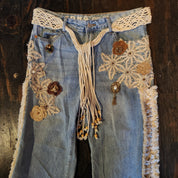 Whimsical Web Jeans (L)