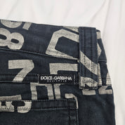 Dolce & Gabbana Beachwear Micro Shorts Vintage Y2K Graphic Denim (s)