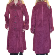 Wine Collared Duster (M)