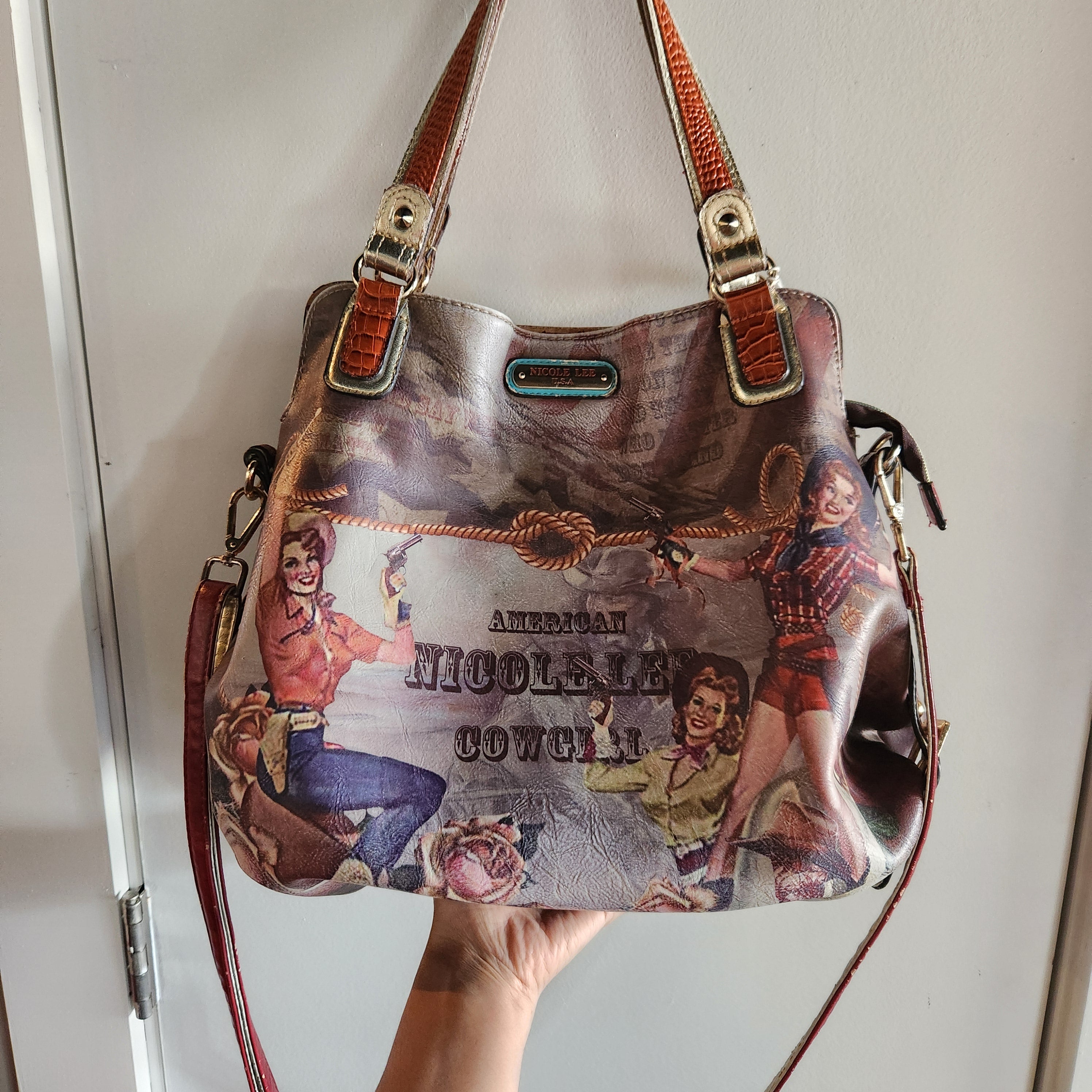 Nicole Lee American Cowgirl Handbag Purse.